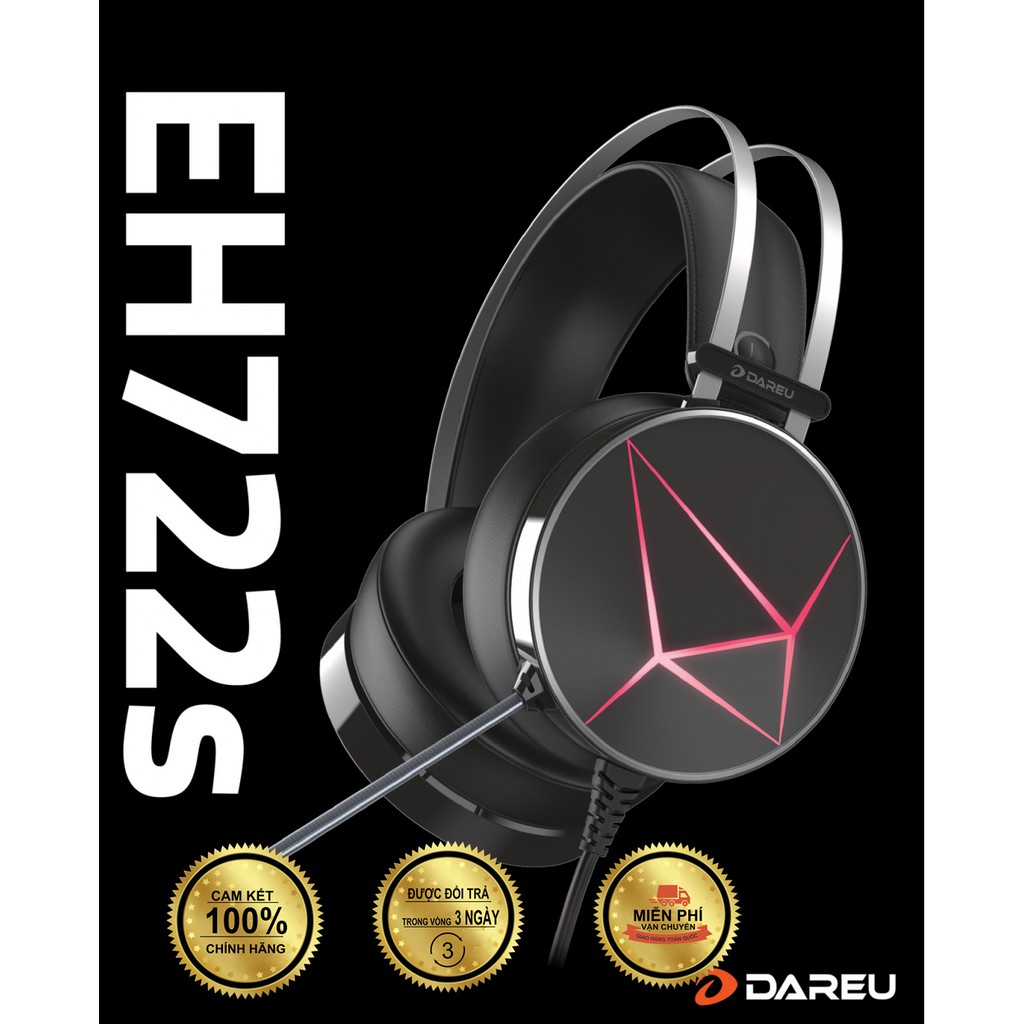 Tai nghe gaming Dareu EH 722s chính hãng Dareu giá siêu ưu đãi