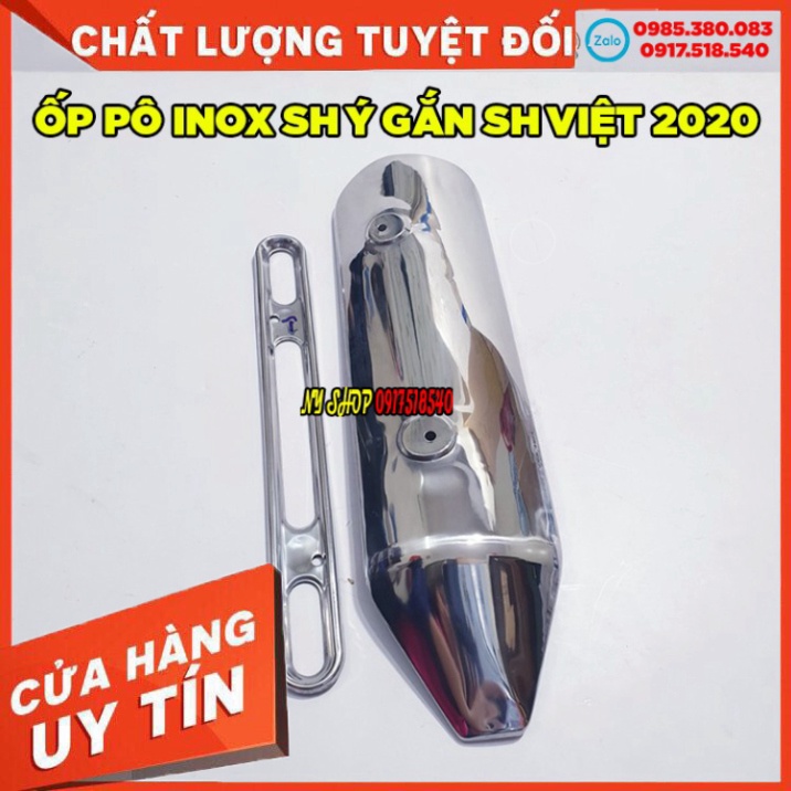 ỐP PÔ INOX SH Ý GẮN SH 2020 Sản Phẩm Chuẩn Như Hình