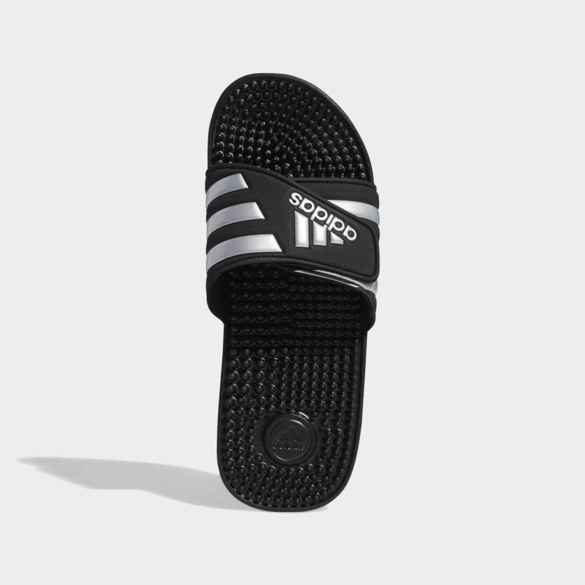 ✅Thư giãn thoải mái ✅ Dép  Adissage Slides Black Silver Logo **
