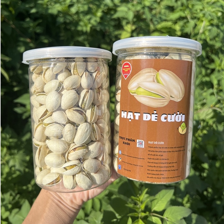 HẠT DẺ CƯỜI MỸ rang muối tách vỏ ăn vặt bổ dưỡng cung cấp dưỡng chất cho cơ thể hũ 300g tiện lợi