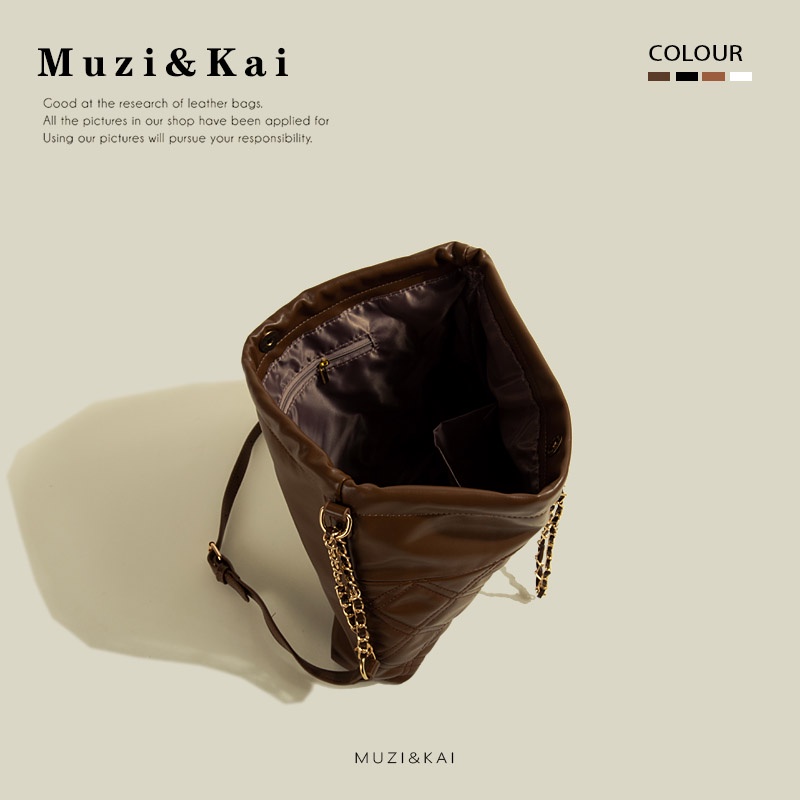 Muzi &amp; Kai Túi Xách Tote Đeo Vai Sức Chứa Lớn Phong Cách Cổ Điển Thời Trang Thu Đông Năm 2021 Cho Nữ