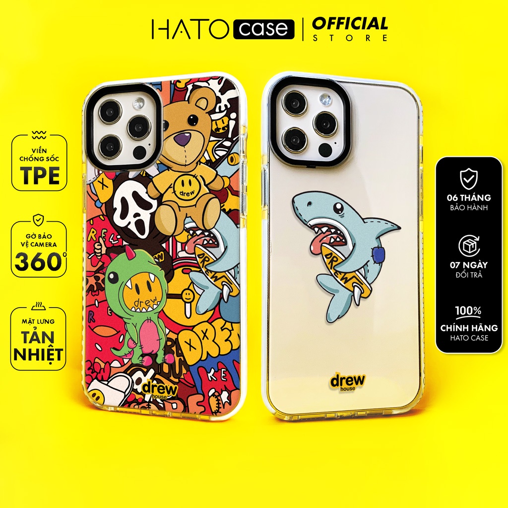 Ốp Lưng Iphone Chống Sốc Drew Stickers Cho Iphone 14 Pro Max 13 Pro Max 12 Pro Max 12 Mini 11 Xs Max X Xr 8 7 Plus 6 6S
