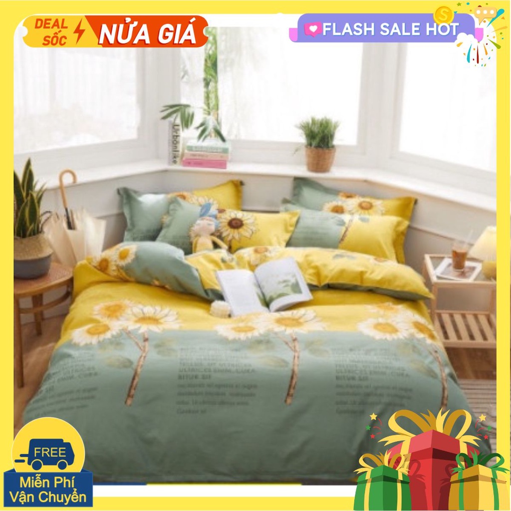 Xả kho Ga bọc đệm cotton poly 2mx2m2 doremon
