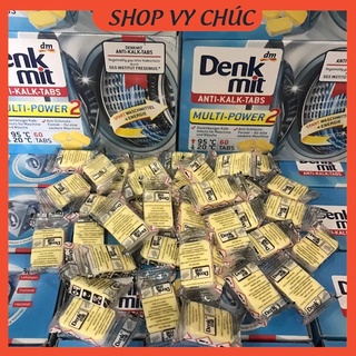 Viên tẩy lồng giặt DENKMIT, hàng chuẩn Đức, tẩy sạch cặn máy giặt DK18