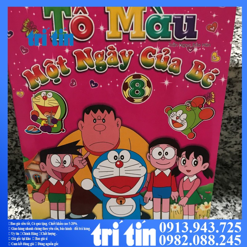 Tập tô màu doremon - doraemon [HÌNH THẬT+VIDEO]