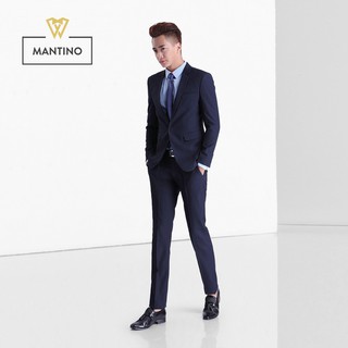 Bộ Vest Nam Xanh Tím Than Cao Cấp AV101 - MANTINO