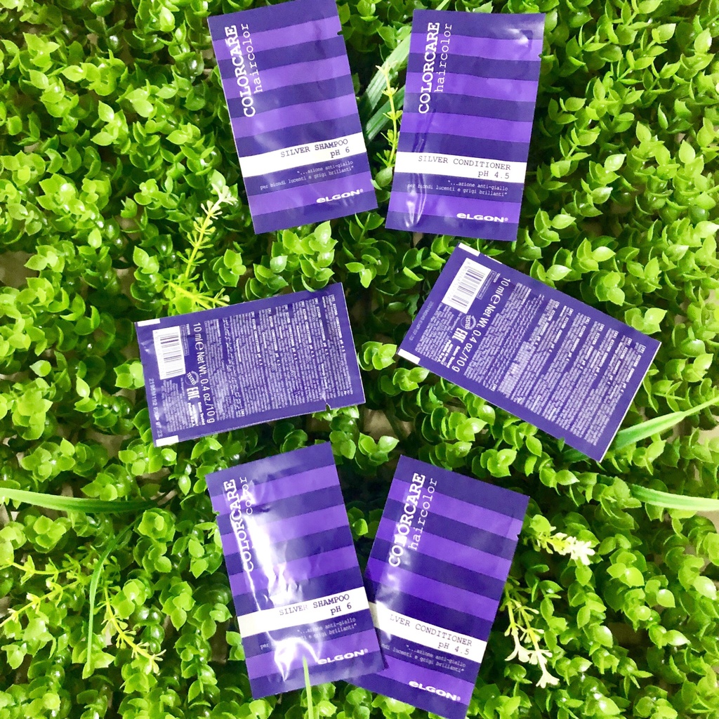 DẦU GỘI TÍM KHỬ VÀNG gói 10ml - ELGON SILVER SHAMPOO 10ML