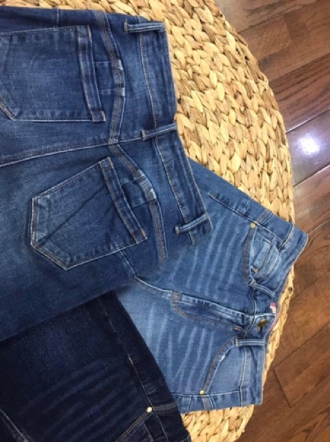 Quần Jeans cạp siêu cao BU*TT BIGSIZE