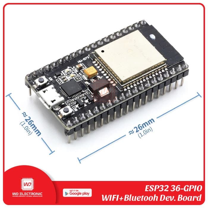 Mô Đun Wifi Và Bluetooth Esp32 Esp-32S Nodemcu Esp-32S - 38 Gpio