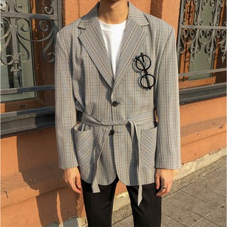 (ORDER) Áo blazer thắt đai retro form rộng