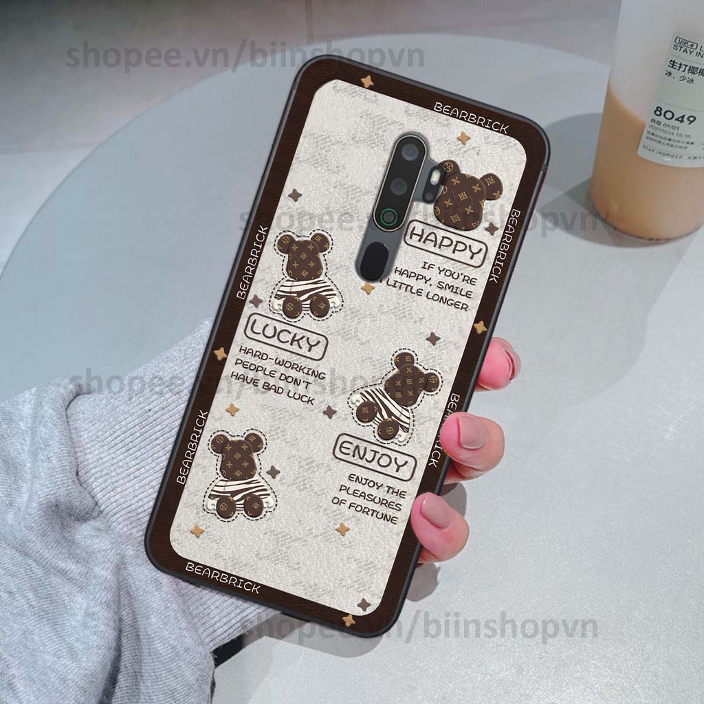 Ốp Oppo A5 2020 / A9 2020 hình gấu bear brick đẹp độc lạ, thời trang, cá tính