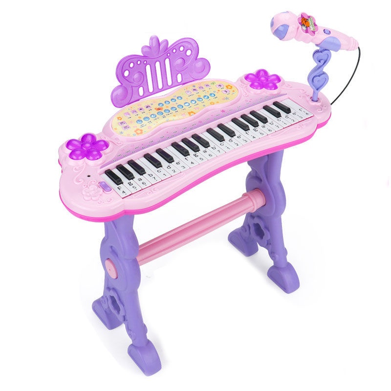 ✶Đàn organ điện tử trẻ em sạc 37 phím dành cho người lớn mới bắt đầu học cô bé giới thiệu đồ chơi piano âm nhạc 1-8 tuổi