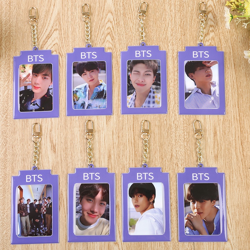 Vỏ Đựng Ảnh Kèm Móc Khóa In Hình Kpop BTS Bangtan Boys Album Dicon D101