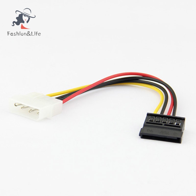 Bộ 3 Đầu Chuyển Đổi Nguồn Điện 4 Pin Sang Sata 15pin 15cm 1x4 Pin Sang 1x15 Pin / Sata