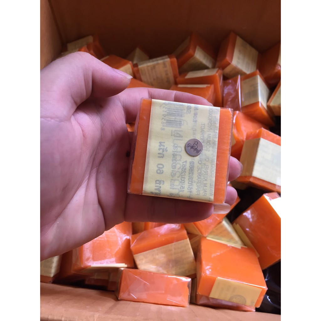 Combo 12 bánh xà phòng cam thái lan