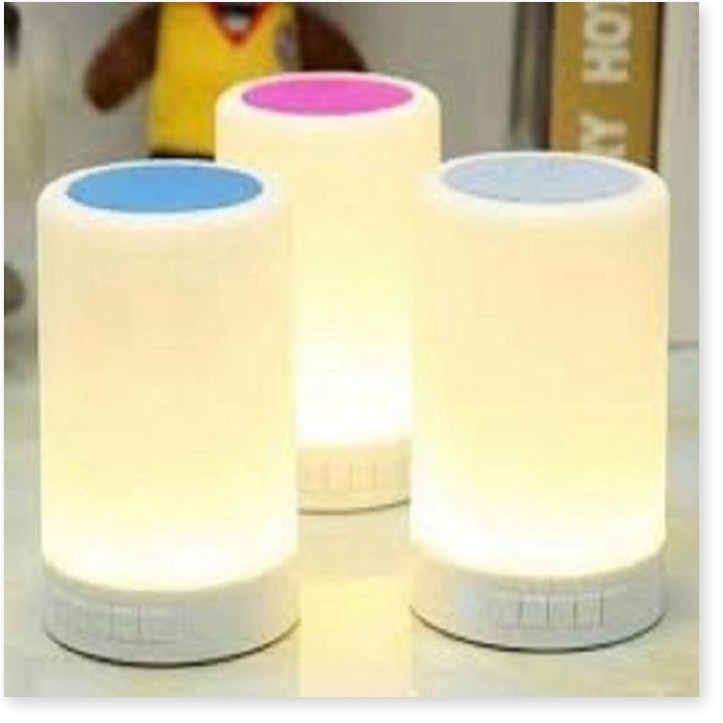 Loa Bluetooth Kiêm Đèn Ngủ, Đèn Led Cảm Ứng Đổi Màu Theo Nhạc