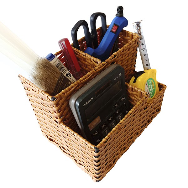 Khay mây nhựa 4 ngăn - đẹp, tiện ích.