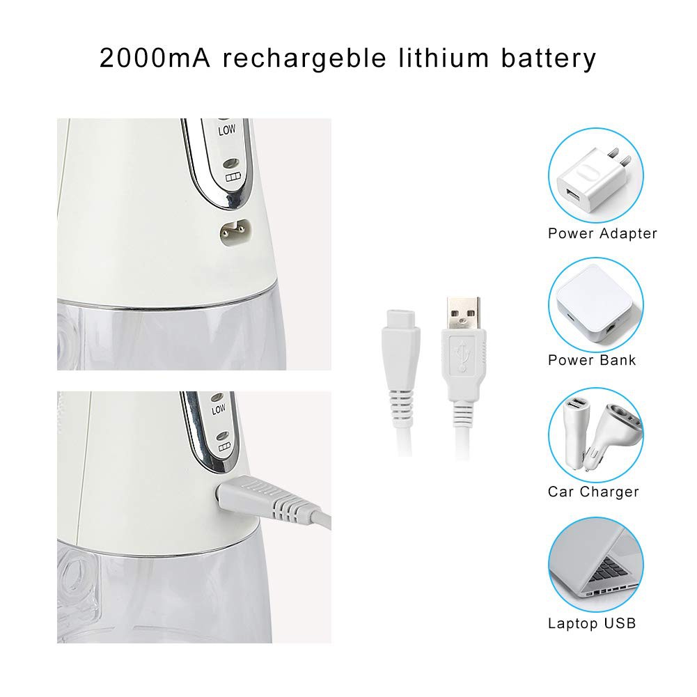 Máy tăm nước H2OFloss HF6P 2021 bản nâng cấp của HF2 , Tăm nước HF6 bản mới nhất tặng kèm túi đựng