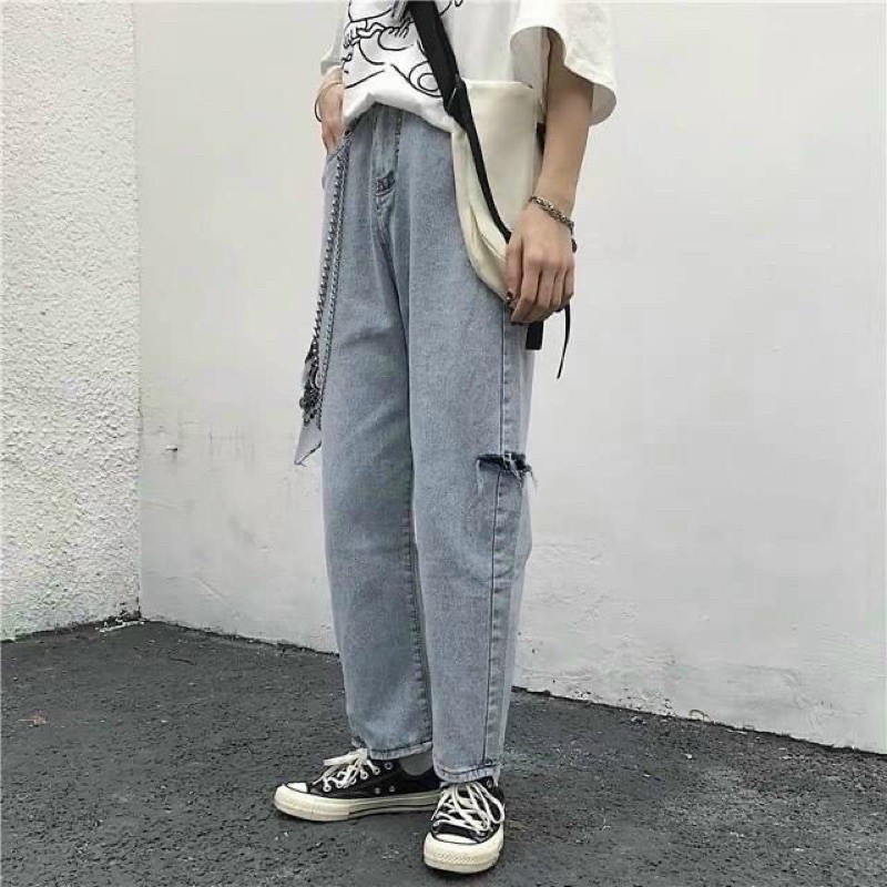 quần baggy jeans nam tặng kèm xích | BigBuy360 - bigbuy360.vn