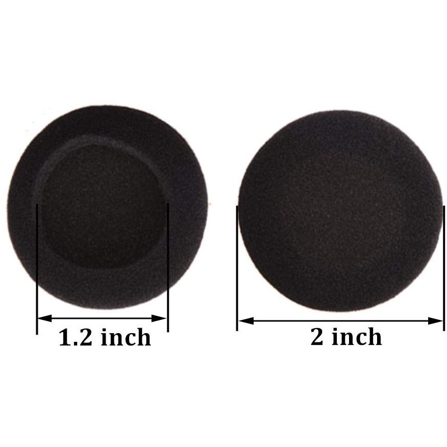 Set 5 cặp mút đệm tai nghe 2 inch  màu đen cho Sony Sennheiser Philips