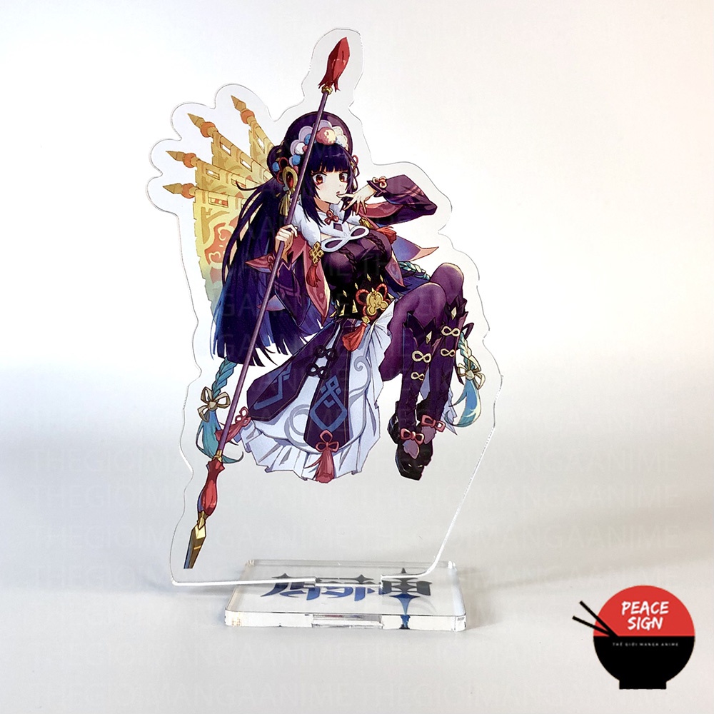 Mô hình nhân vật YUNJIN Standee GENSHIN IMPACT game anime chibi tượng mica trong