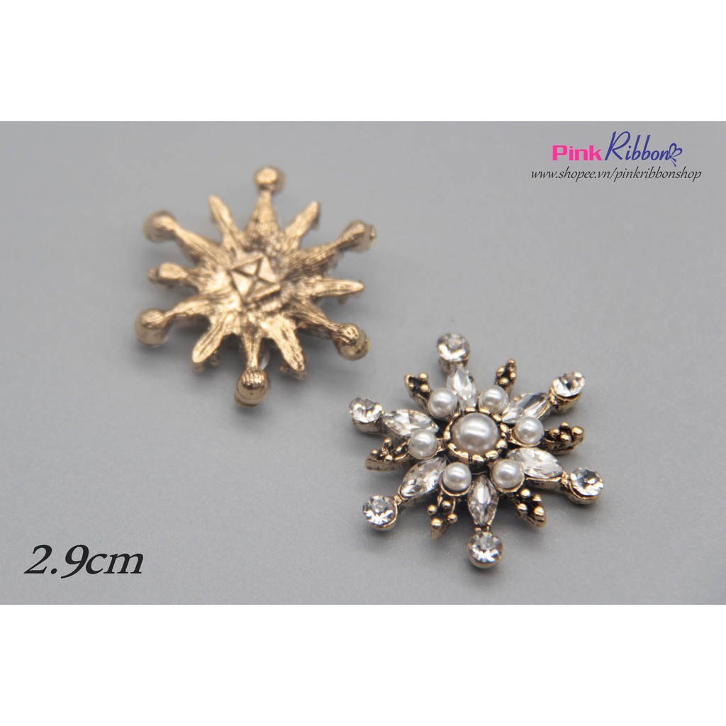 Center mạ vàng xi bông tuyết 2.9cm