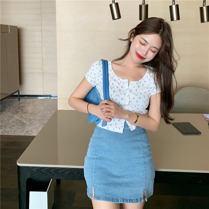 Chân váy jeans co dãn 11263 | BigBuy360 - bigbuy360.vn