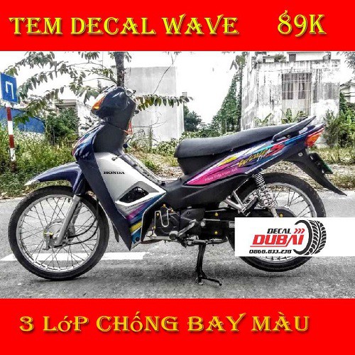 Tem Rời Dán Xe Wave