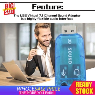 Usb 1.1 Mic / Loa Âm Thanh 7.1 Ch 3d Cho Pc Laptop
