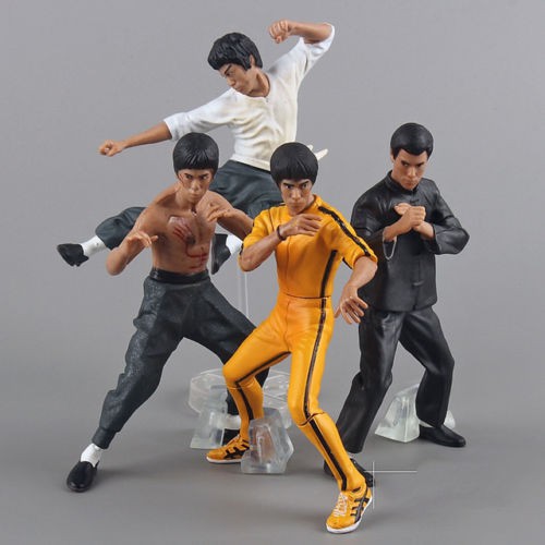 BANDAI Set 4 Mô Hình Nhân Vật Lý Tiểu Long Cao Cấp