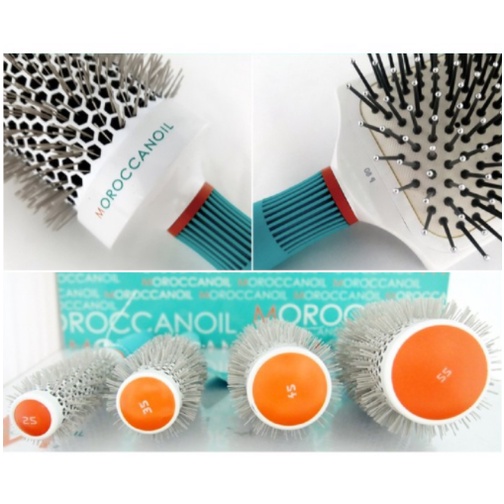 Moroccanoil Brush Cọ rửa ma-rô-ni-a-níc-xà-rô-lông cuộn bằng gốm sứ/đôi tóc quanh cọ làm khô tóc/từ Hàn Quốc 25cm, 35cm, 45cm,55cm, paddle brush