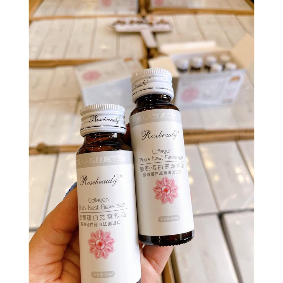 Nước Uống Collagen Rose Beauty Tinh Chất Yến Và Hoa Anh Thảo - Collagen Nội Địa Trung