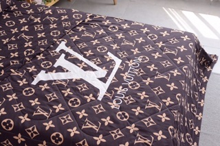 Set Chăn Ga Đũi LV (Ga Gối mỏng + Chăn Hè Trần)-> inbox chọn size