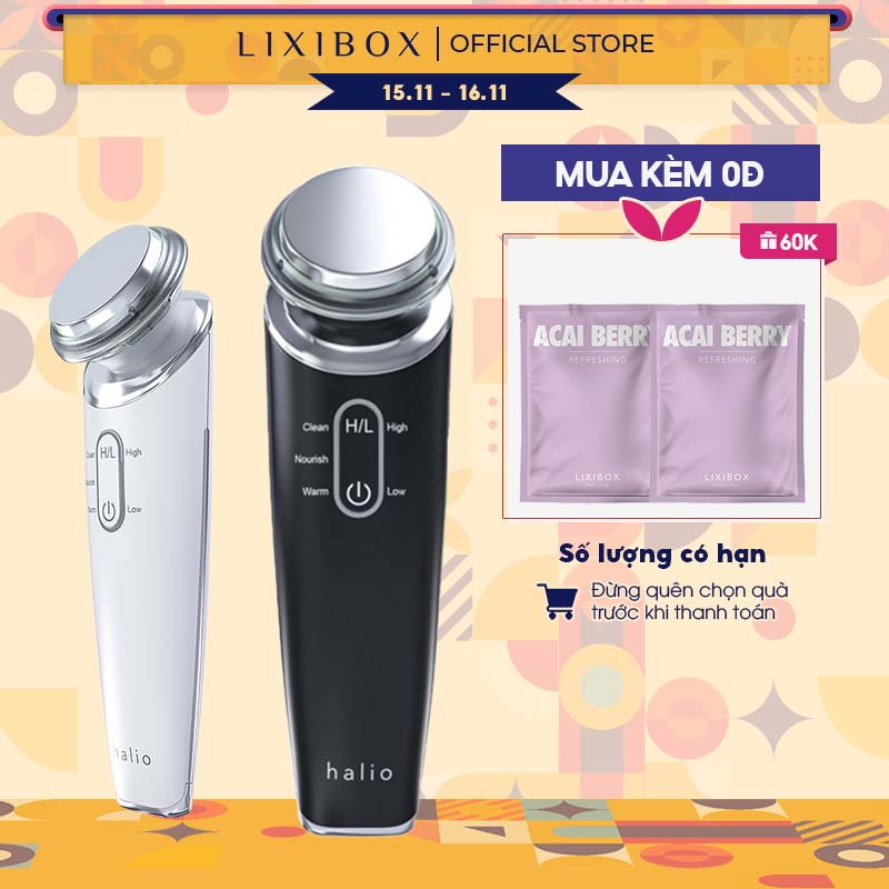 [Mã FMCGMALL -8% đơn 250K] Máy Đẩy Tinh Chất Dưỡng Trắng Halio Ion Cleansing & Moisturizing Beauty Device