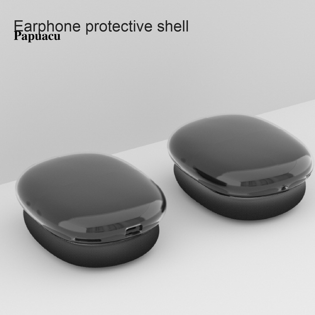 Set 2 vỏ bảo vệ tai nghe bằng TPU trong suốt chống xước thích hợp cho AirPods Max XD