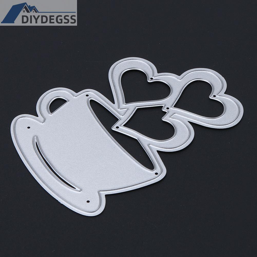 Diydegss2 Love Heart Coffee DIY Metal Scrapbook Craft Embroidery Cutting Die Stencils