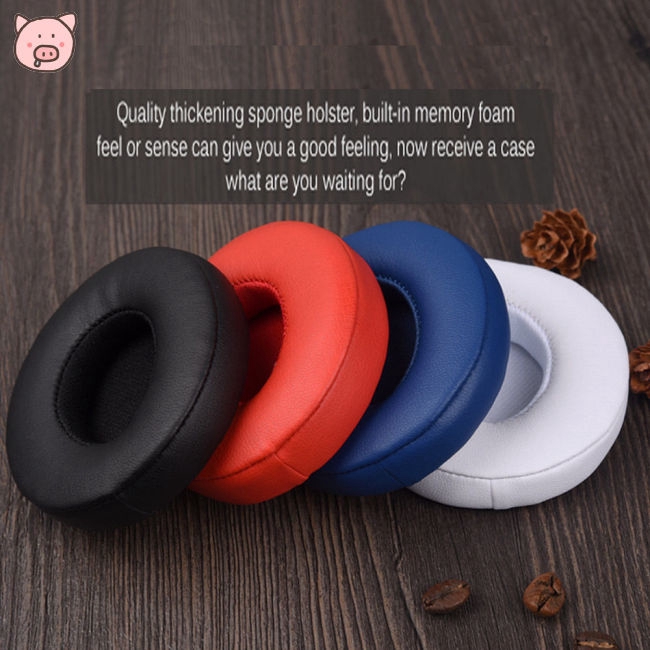 1 Pair Replacement Ear Pads Cushion for Beats Solo 2.0 3.0 Wireless Bluetooth Earphone