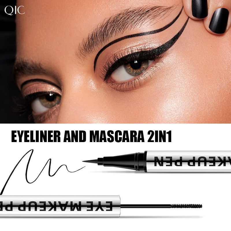 Mascara Và Bút Kẻ Mắt 2 Trong 1 Chống Nước Tiện Dụng