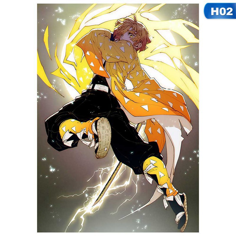 Tranh treo poster hoạt hình anime Nhật Bản presto demon slayer