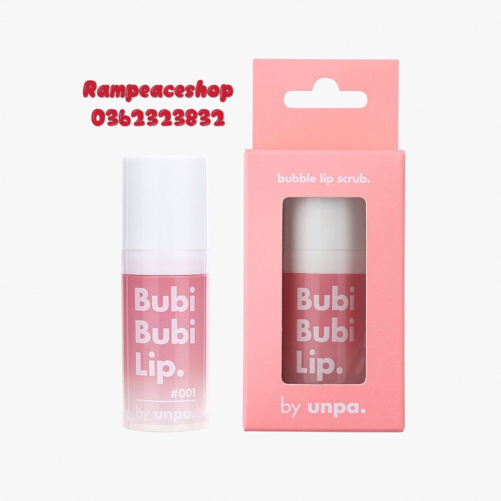 (Mẫu mới) Tẩy tế bào chết môi Unpa Bubi Bubi Lip