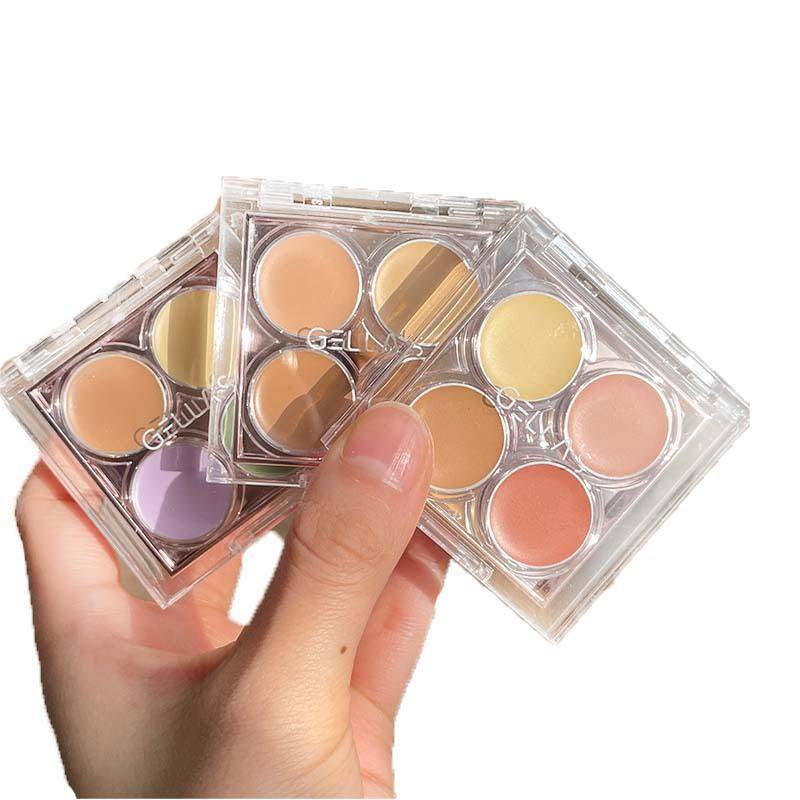 Bảng Kem Che Khuyết Điểm 3 Màu Dưỡng Ẩm Lâu Trôi Che Phủ Quầng Thâm Mụn Và Lỗ Chân Lông