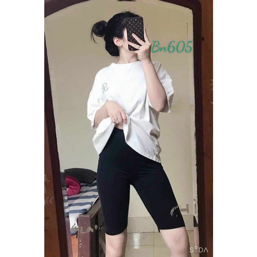 Quần legging ngố lửng nâng mông nữ tôn dáng