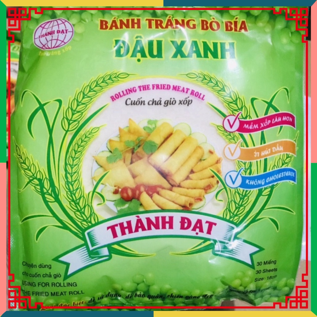 HOT LIKE Gói 30 Lá Bánh Tráng đỗ xanh Bò Bía sz 16