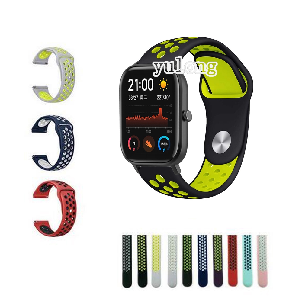 Dây đeo silicon cho đồng hồ thông minh Huami Amazfit GTS 2 GTS2 mini GTS 2e GTS 3 GTS3