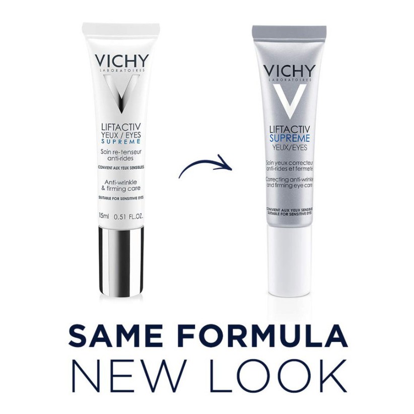 [CHÍNH HÃNG CÓ TEM] VICHY LIFTACTIV Supreme Eyes 15mL - Kem Dưỡng Giúp Giảm Nếp Nhăn & Quầng Thâm, Tan Bọng Mắt.