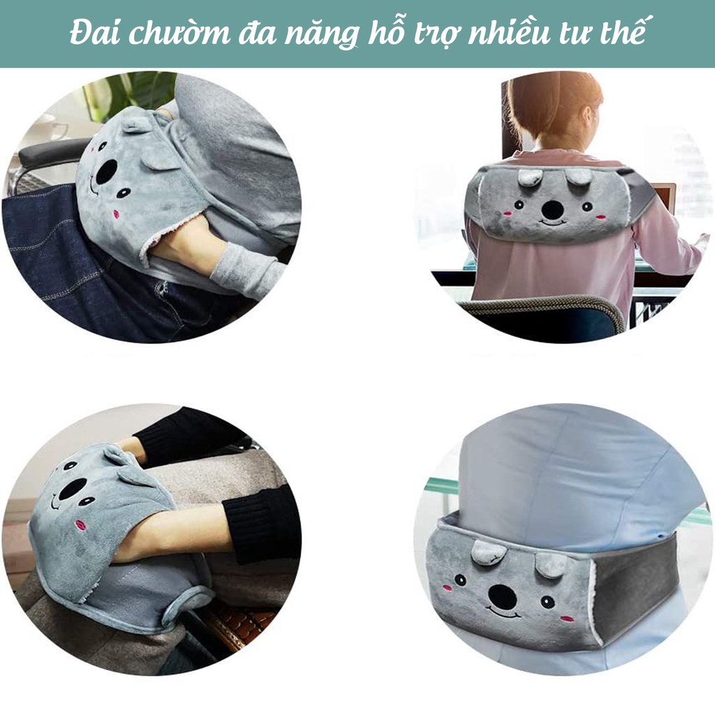 Bộ đai túi chườm nóng lạnh Laboon, chườm bụng vai gáy thắt lưng 1000ml