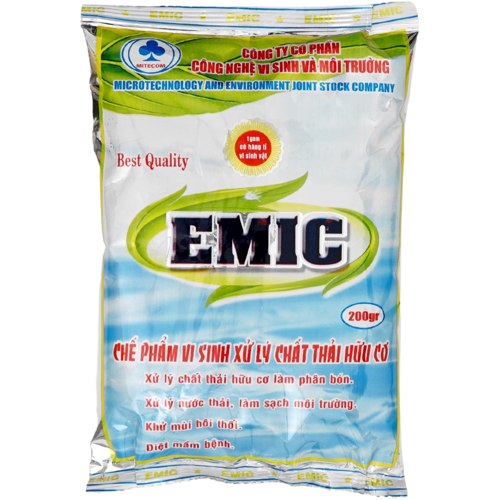 Chế Phẩm Sinh Học EM (EMIC) Ủ Phân, Xử Lý Rác Thải - Gói 200G (EMJ-001)