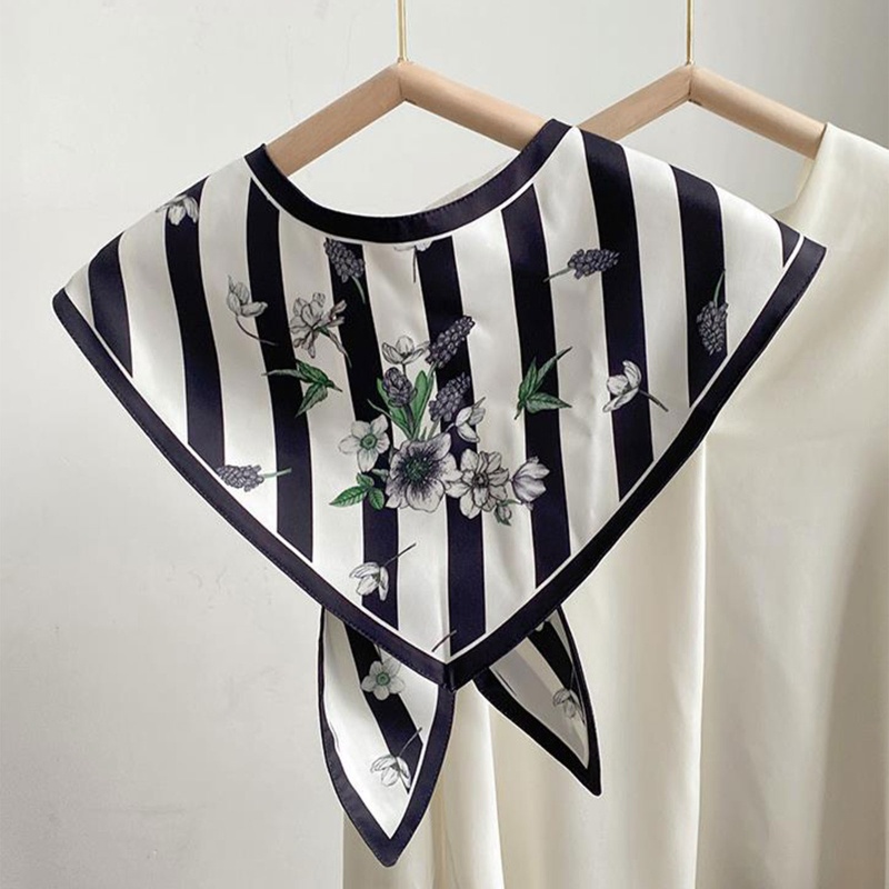 Khăn Choàng Cổ Bằng Satin In Họa Tiết Da Báo