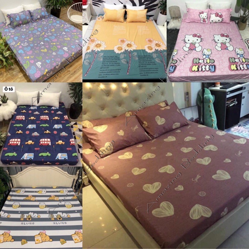 Ga chống thấm cotton AMAZING BEDDING không nóng, không bí, thoáng mát dùng trực tiếp( nhiều mẫu)