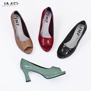JMP - Giày Cao Gót Hở Mũi Da Mềm 7CM - CH19